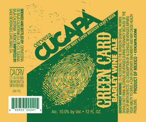 Cerveza Cucapa Green Card May 2015