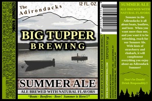 Big Tupper Brewing Summer Ale June 2015