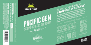 Green Flash Brewing Company Pacific Gem May 2015