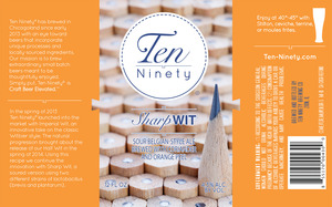 Ten Ninety Brewing Co Sharp Wit May 2015