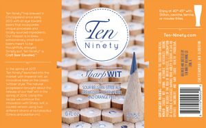 Ten Ninety Brewing Co Sharp Wit