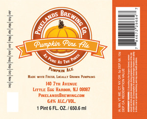 Pumpkin Pine Ale June 2015