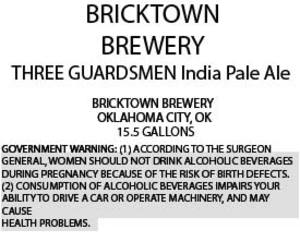 Three Guardsmen India Pale Ale 