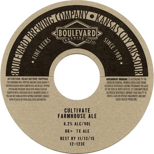 Boulevard Brewing Company Cultivate