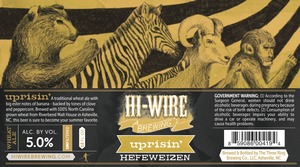 Uprisin' Hefeweizen June 2015