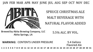 Abita Spruce Christmas Ale May 2015