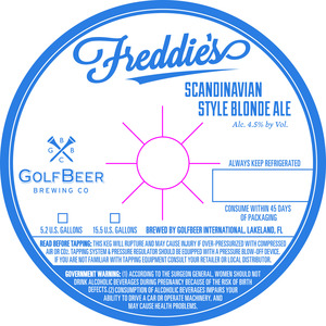 Freddie's Scandinavian Style Blonde Ale 