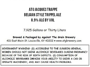 Against The Grain Brewery Atg Jacques Trappe