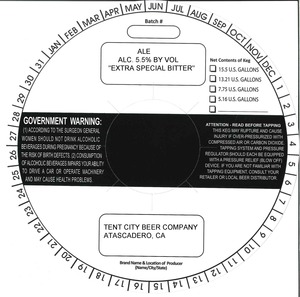 Tent City Beer Company Extra Special Bitter