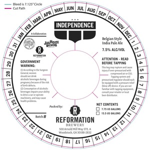 Reformation Brewery Independence