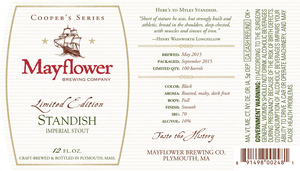 Mayflower Brewing Company Standish Imperial Stout