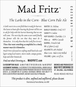 Mad Fritz The Larks In The Corn June 2015