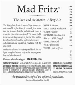 Mad Fritz The Lion And The Mouse June 2015
