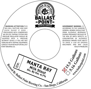 Ballast Point Manta Ray June 2015