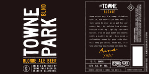 Towne Park Brew Co. Blonde June 2015