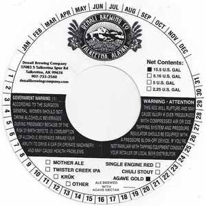 Denali Brewing Company Agave Gold
