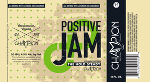 Champion Brewing Company Positive Jam