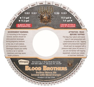 J Wakefield Brewing Blood Brothers Blood Orange Berliner