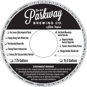 Parkway Brewing Company Get Bent Mountain India Pale Ale June 2015