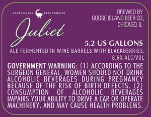 Goose Island Beer Company Juliet