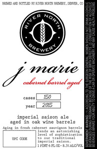 River North Brewery J Marie Cabernet Barrel Aged