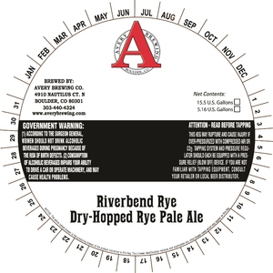 Avery Brewing Company Riverbend Rye Dry-hopped Rye Pale Ale