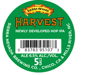 Sierra Nevada Harvest Newly Developed Hop IPA