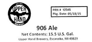 Upper Hand Brewery 906 June 2015