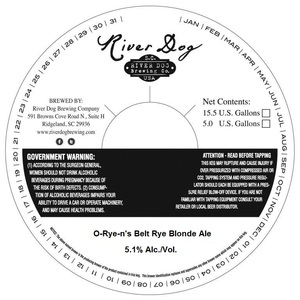 River Dog Brewing Company O-rye-n's Belt