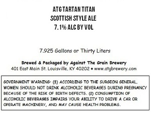 Against The Grain Brewery Atg Tartan Titan