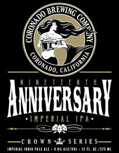 Coronado Brewing Company Nineteenth Anniversary Imperial IPA June 2015