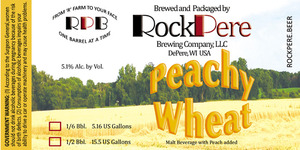 Rockpere Brewing Co., LLC Peachy Wheat June 2015