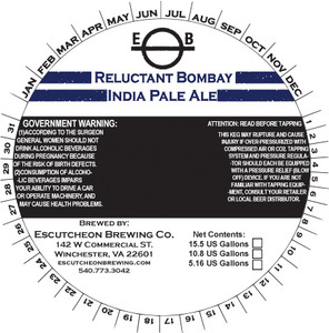 Reluctant Bombay India Pale Ale June 2015