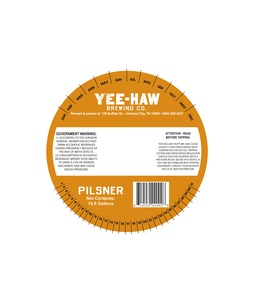 Yee-haw Pilsner June 2015