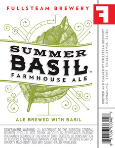 Fullsteam Brewery Summer Basil