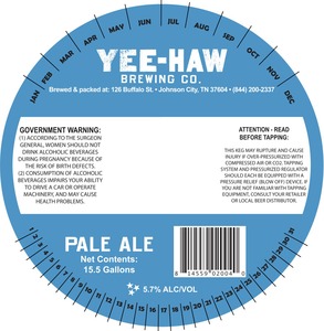 Yee-haw Pale Ale July 2015