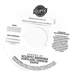 Sagittarius B2n Saison Ale June 2015