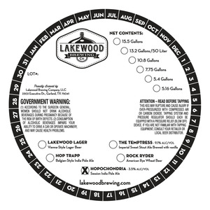 Lakewood Brewing Company Hopochondria