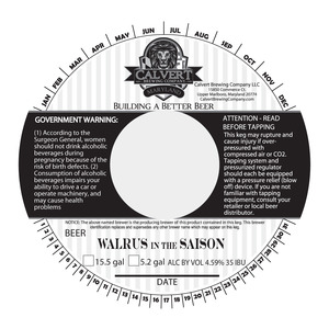 Calvert Brewing Company Walrus In The Saison June 2015