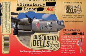 Wisconsin Dells Brewing Co. Strawberry Bitch June 2015