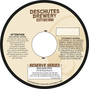 Deschutes Brewery Black Butte Xxvii