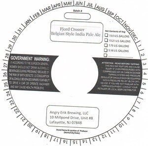 Angry Erik Brewing Fjord Crosser