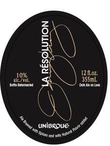 Unibroue La Resolution