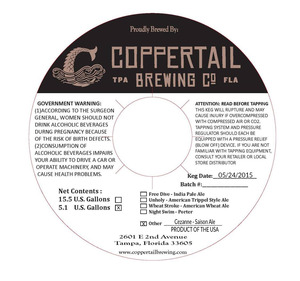 Coppertail Brewing Co Coppertail Cezanne