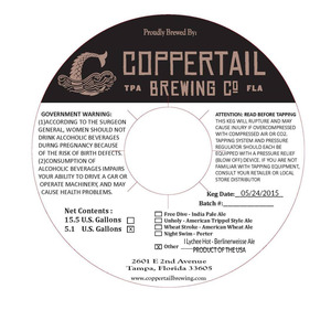 Coppertail Brewing Co I Lychee Hot