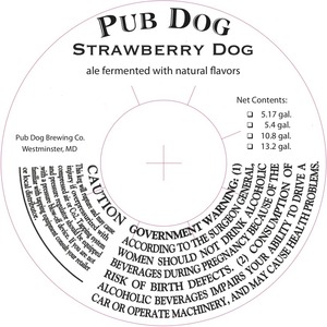 Pub Dog Strawberry Dog