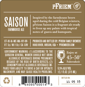 Pfriem Family Brewers Super Saison