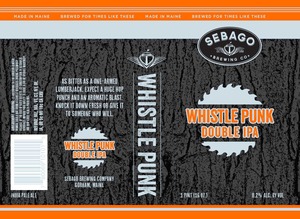 Sebago Brewing Company Whistle Punk Double IPA