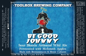 Toolbox Brewing Company Be Good Johnny July 2015