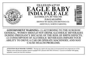 Highland Brewing Co. Eagle Baby July 2015